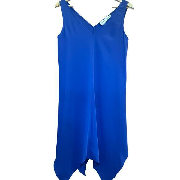 Amanda Uprichard Revolve Designer Cobalt Blue Monty Mini Slip Shift Dress Small - Picture 3 of 12
